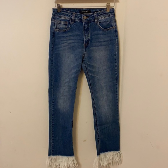 Black Label Denim - Black Label Jeans with Fray Hemline, 5